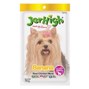 تشویقی سگ با طعم موز جرهای (JerHigh Banana Stick)