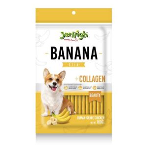⸻ تشویقی سگ جرهای با طعم موز – JerHigh Banana Stix