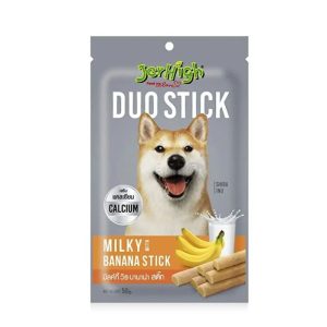 تشویقی JerHigh Duo Stick با طعم شیر و موز