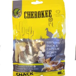 تشویقی جویدنی سگ Cherokee با طعم گوشت اردک و استخوان