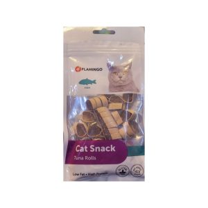 تشویقی گربه فلامینگو Tuna Rolls با طعم ماهی تن