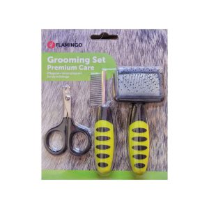 ست نظافت سه‌تکه فلامینگو (Flamingo Grooming Set) مخصوص حیوانات کوچک