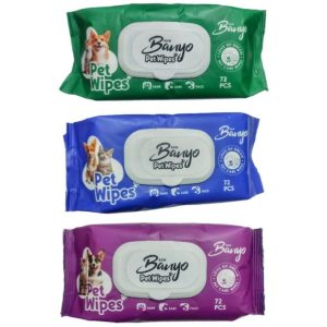 دستمال مرطوب پت ۷۲ برگ Banyoo