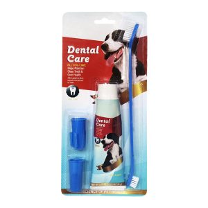 ست مسواک و خمیردندان سگ و گربه مدل Dental Care