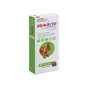 قرص ضد کک و کنه سگ براوکتو (Bravecto) مخصوص وزن 10 تا 20 کیلوگرم