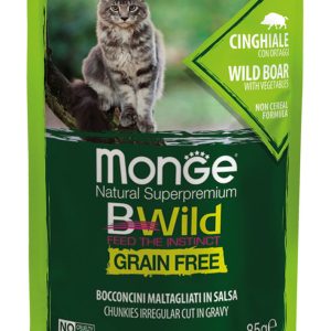 پوچ گربه مدل بی‌وایلد استریلایزد (Bwild Sterilised) با طعم گراز، ویژه گربه‌های عقیم‌شده